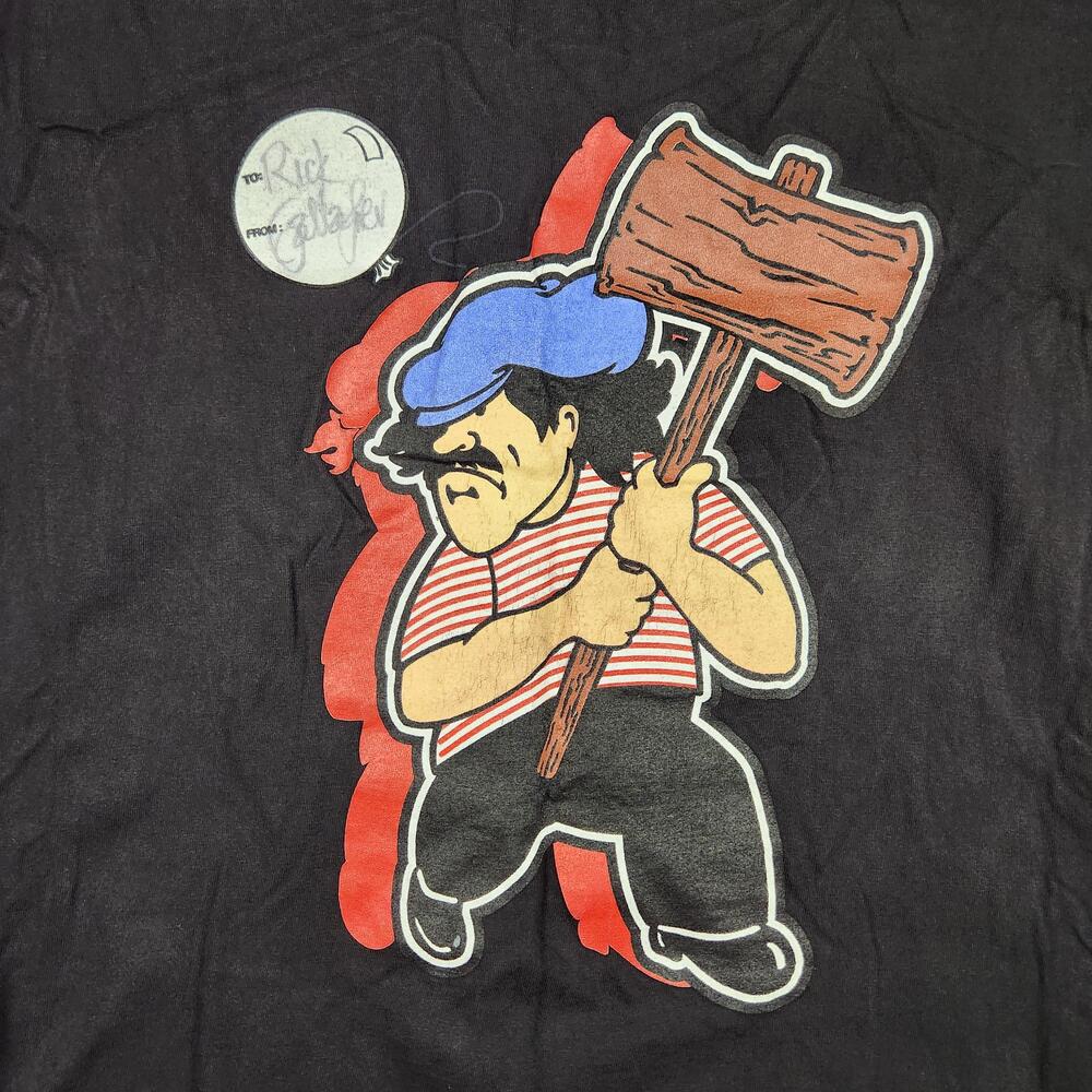 Vintage Gallagher Shirt Mens XL Black Watermelon Sledgehammer Comedy Graphic 90s